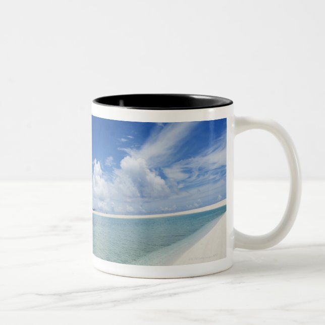 Blue sky and sea 4 Two-Tone coffee mug (Right)