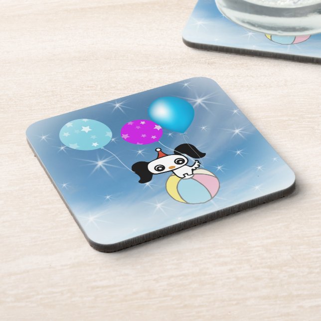 Blue sky and white clouds coaster (Left Side)