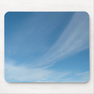 Blue sky and white clouds mouse mat