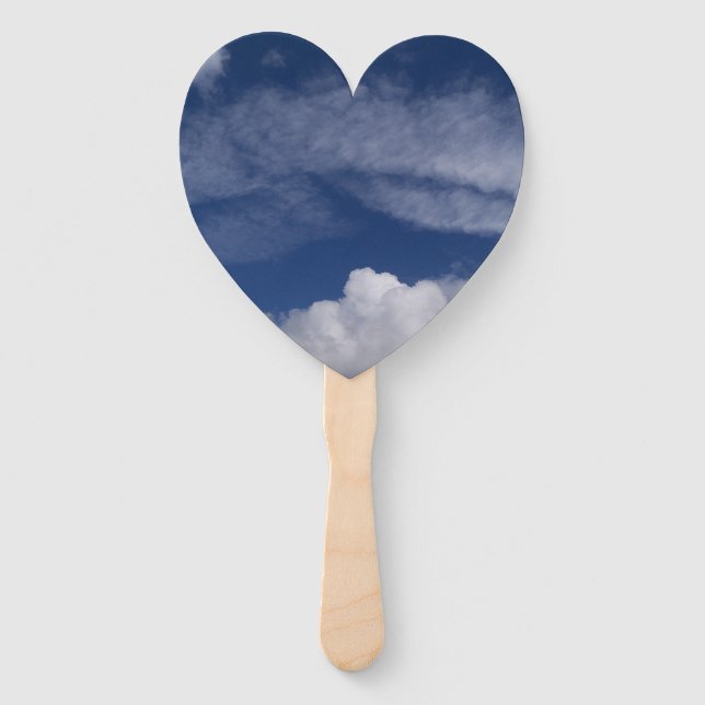 blue sky and white clouds on a fan (Front)