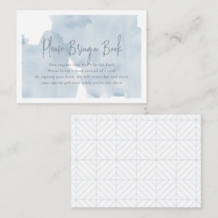 Blue Sky Baby Shower Please Bring a Book Enclosure Card