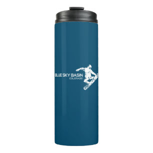 Blue Sky Basin Colorado Snowboarder Thermal Tumbler