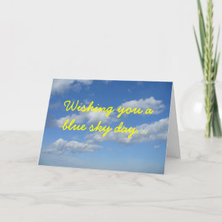Blue Sky Birthday Card