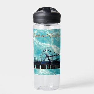 Blue sky Boardwalk Water Bottle