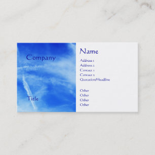 blue sky business card
