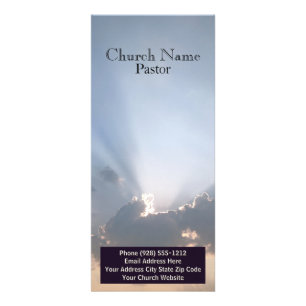 Blue Sky Church Bible Rack Card, Ministry Card