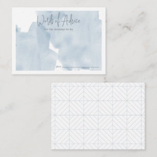 Blue Sky Cloud 9 Baby Shower Advice Enclosure Card
