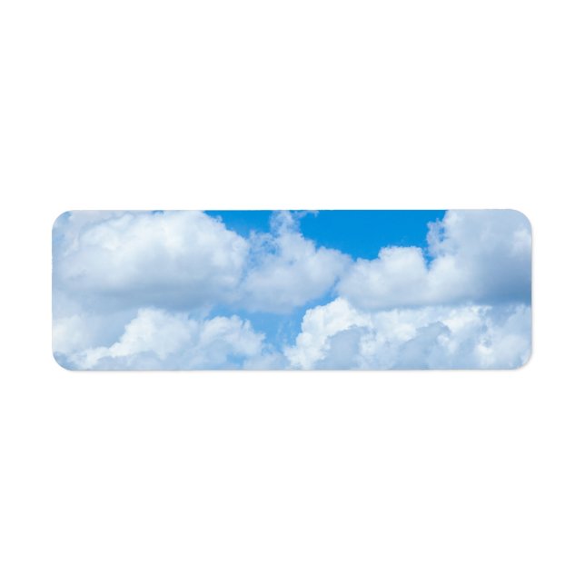 Blue Sky Clouds Background Skies Heaven Design (Front)