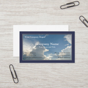 Blue Sky Clouds Business Card