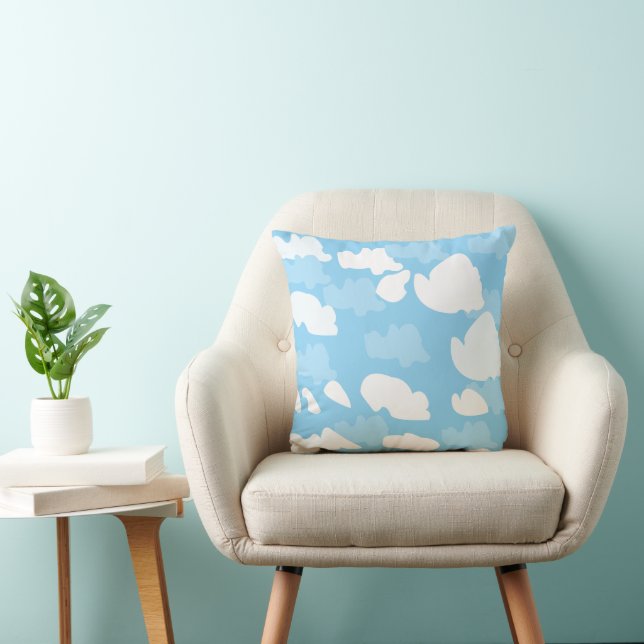 Blue Sky Clouds Cushion (Chair)