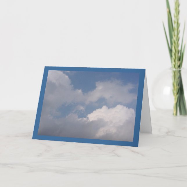 blue sky & clouds II Card (Front)