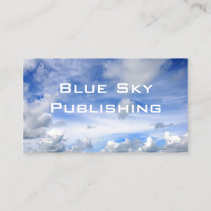 Blue Sky Clouds - Standard Business Card