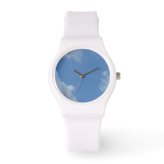 blue sky clouds watch
