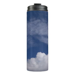 blue sky cool clouds thermal tumbler