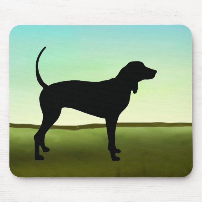 Blue Sky Coonhound Mouse Mat (Front)