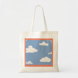 Blue Sky Fluffy Clouds Tote bag