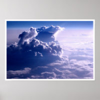 Blue Sky Flying Through Clouds