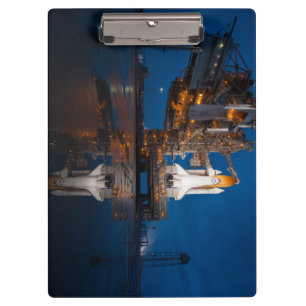 Blue Sky for Space Shuttle Atlantis Launch Clipboard