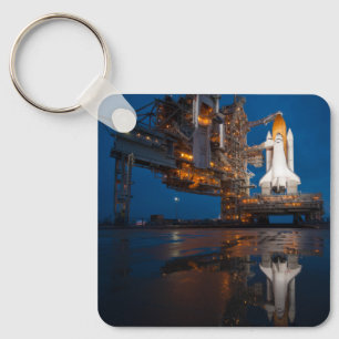 Blue Sky for Space Shuttle Atlantis Launch Key Ring