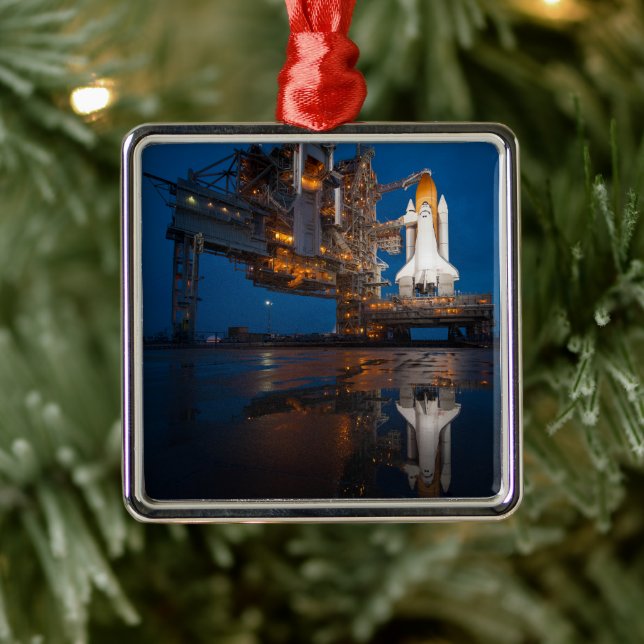 Blue Sky for Space Shuttle Atlantis Launch Metal Tree Decoration (Tree)