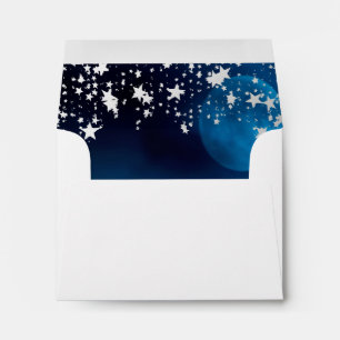 Blue sky full moon envelope