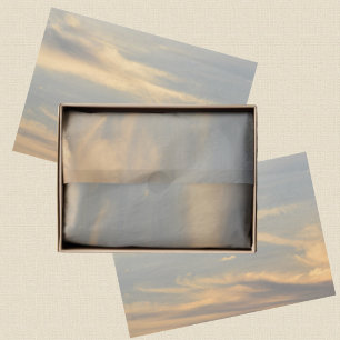Blue Sky Golden Clouds Photographic Tissue Paper