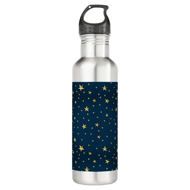 Blue Sky Golden Stars  710 Ml Water Bottle (Front)
