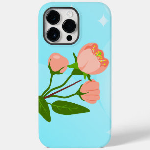 Blue sky gradient with blooming spring branch Case-Mate iPhone 14 pro max case