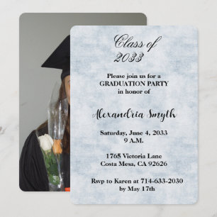 Blue Sky Graduation Invitation