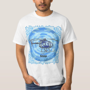 Blue Sky Helicopter  T-Shirt