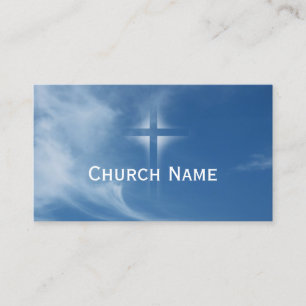 Blue Sky Holy Cross Light Church Business Card