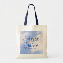 Blue Sky Inspirational Arise and Shine Bible Verse