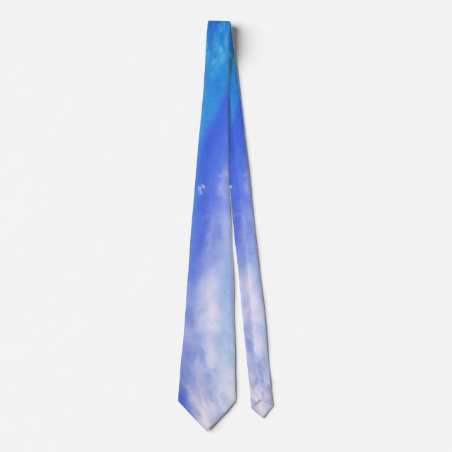 Blue Sky Landscape Photography Art Tie (Front)