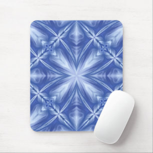 Blue Sky Milky White Clouds Abstract Pattern Mouse Mat