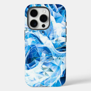 Blue Sky Mosaic Dragon iPhone 16 Pro Case