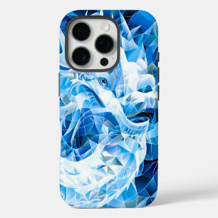 Blue Sky Mosaic Dragon iPhone 16 Pro Case