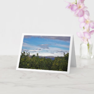 Blue Sky Mountains Landscape Card