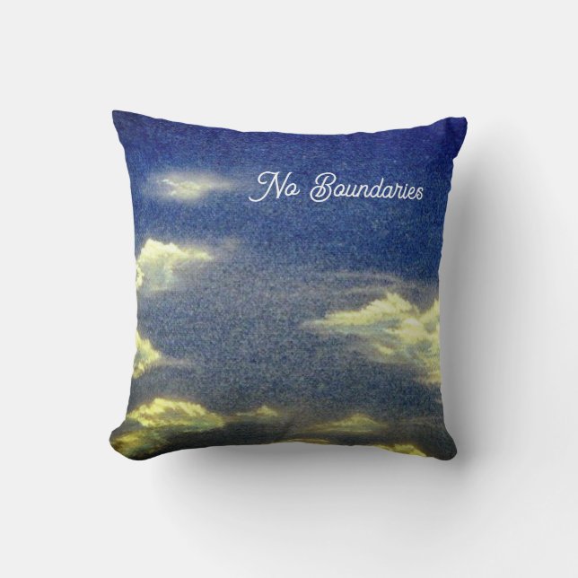 Blue Sky No Boundaries Cushion (Front)