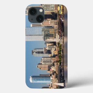 Blue sky over the Elliott Bay waterfront iPhone 13 Case