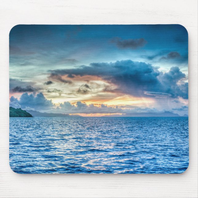 Blue Sky over Water Mousepad - HAMbyWhiteGlove (Front)
