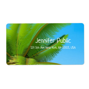 Blue Sky Palms Elegant Calligraphy Template Modern