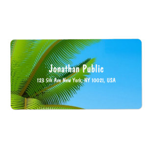 Blue Sky Palms Elegant Handwriting Template Modern