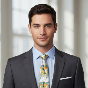 Blue Sky Patterns Tie