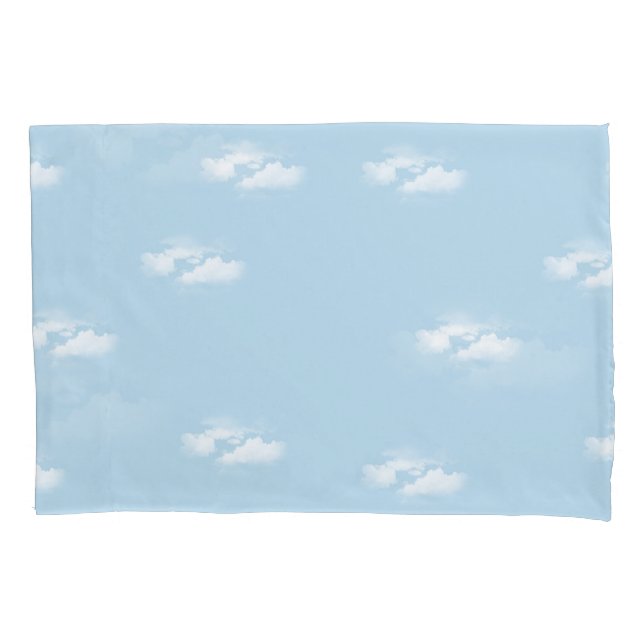 Blue sky pillor for a bedding set pillowcase (Front)