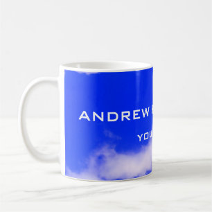 Blue Sky Plain Elegant Minimalist Simple Coffee Mug