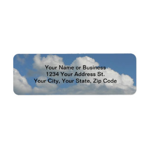 Blue Sky Return Address Label