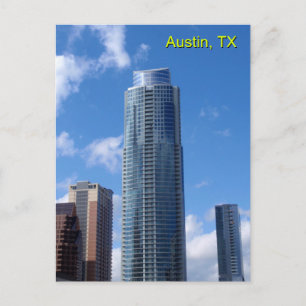 Blue Sky Scrapers Postcard
