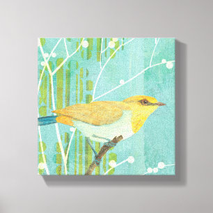 Blue Sky Songbird Canvas Print
