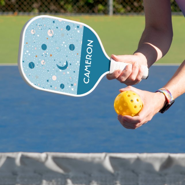 Blue Sky & Space Pattern Pickleball Paddle (Insitu)