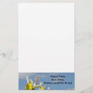 Blue Sky stationery Happy Days Smiles Laughter